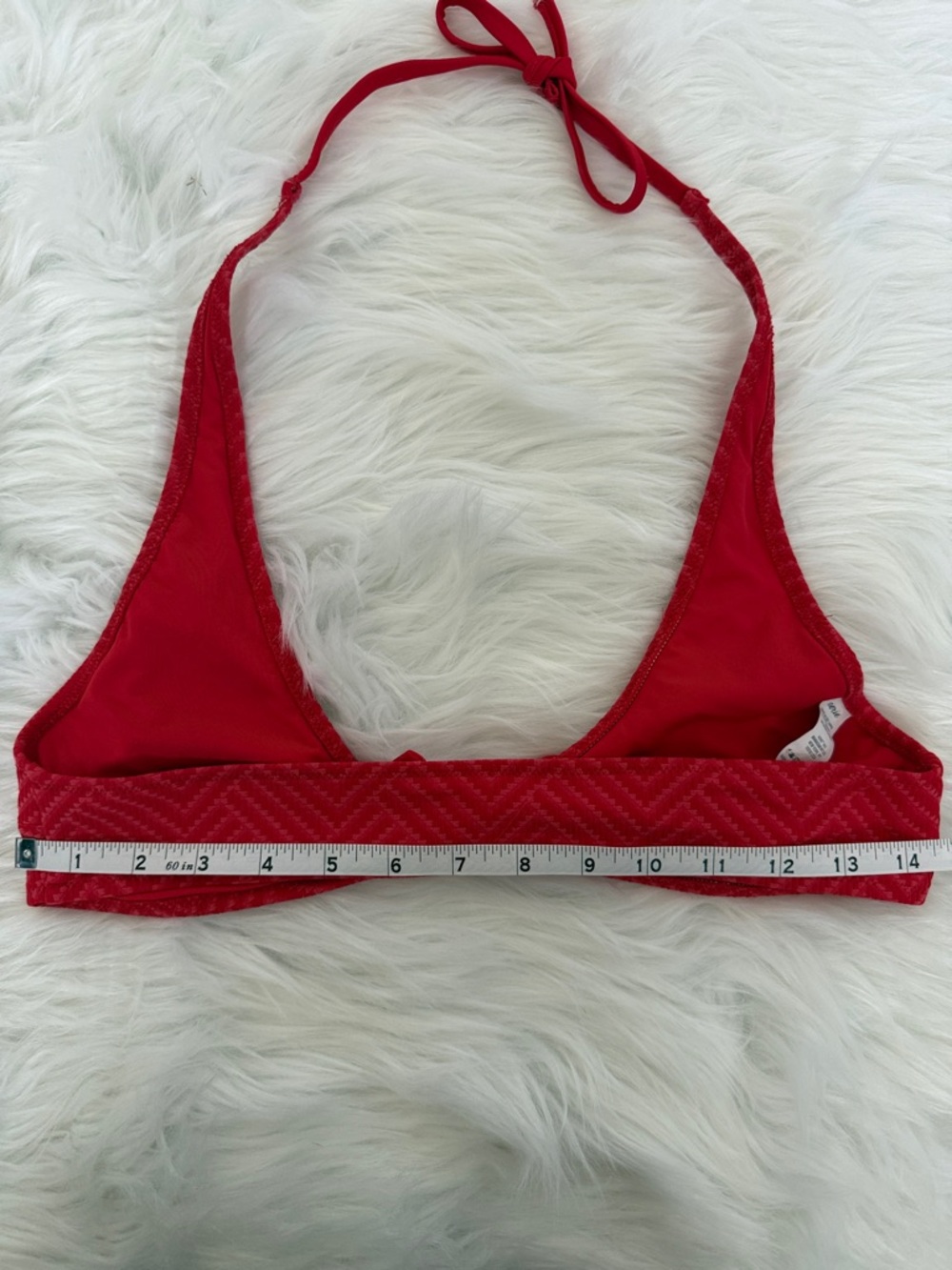 Aerie Vibrant Red Bikini Top Size Small - Picture 4 of 5